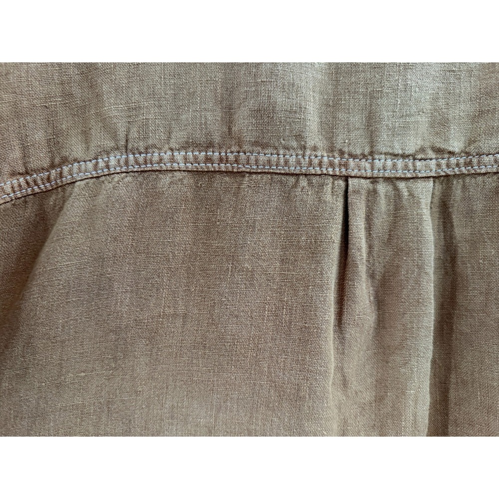 Zara Dress Womens S Tunic 100% Linen Lagenlook Desert Minimalist Coastal Grandma - Picture 10 of 12